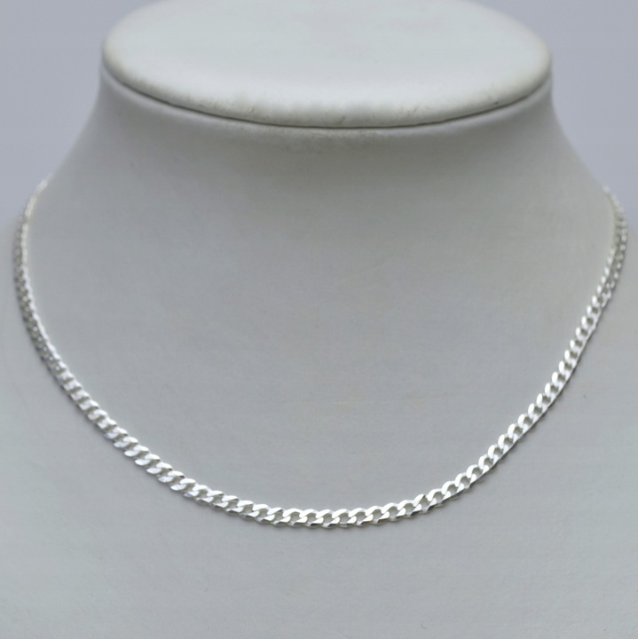 Męski łańcuszek srebrny Pancerka 70cm Srebro 925