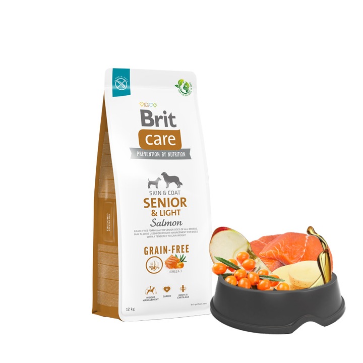 BRIT CARE Senior & Light Salmon 12kg