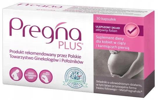 PREGNA PLUS 30 kaps. witaminy dla kobiet w ciąży