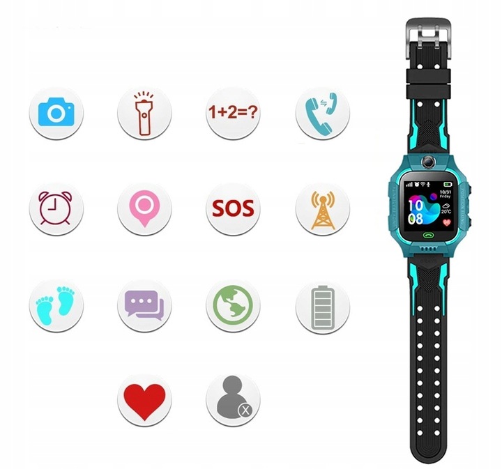 Smartwatch dla dzieci zegarek SMART WATCH z Lokalizatorem LBS + SIM GRATIS