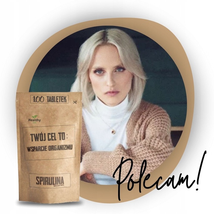 SPIRULINA Twój Cel To 500mg - ODKWASZENIE ODCHUDZANIE WITALNOŚĆ 100 TAB.