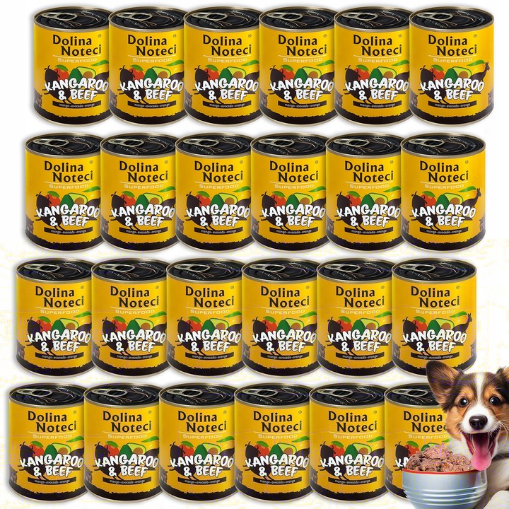Karma dla psa DOLINA NOTECI Kangur wołowina12x800g