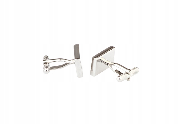 Spinki do mankietów prostokątne TWÓJ TEKST GRAFIKA