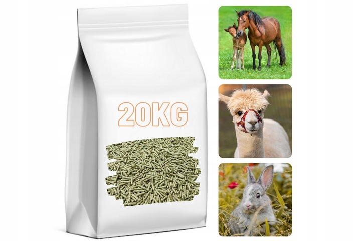 SUSZ Z LUCERNY 20KG LUCERNA GRANULOWANA DLA KONI KRÓLIKÓW GRANULAT PELLET