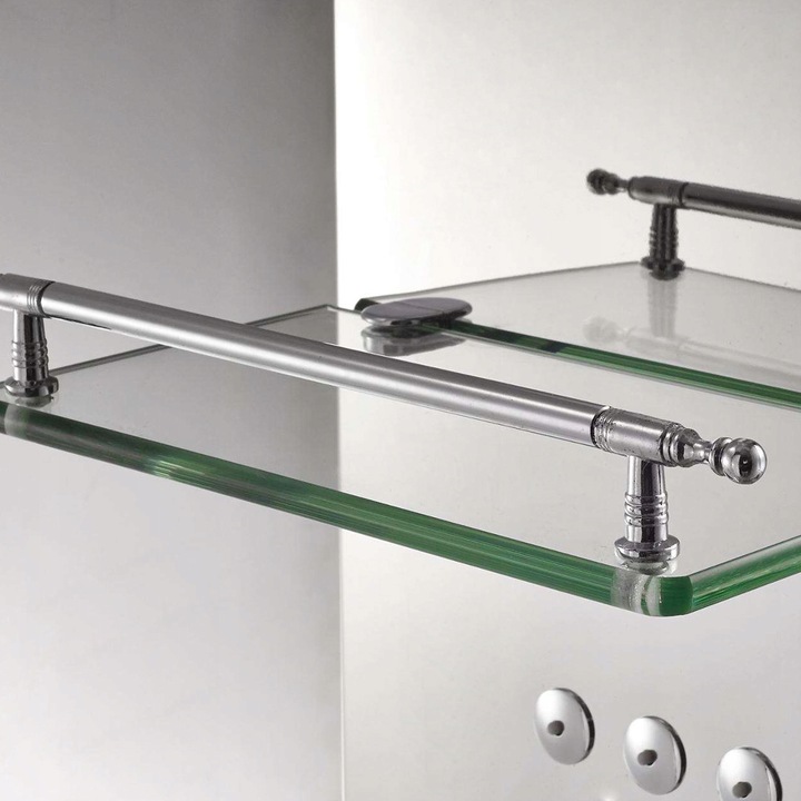 Srebrny panel prysznicowy deszczownica hydromasaż