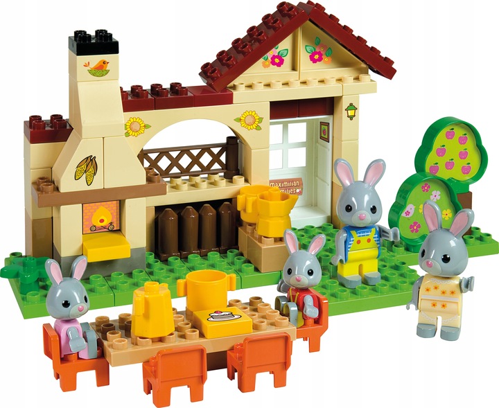 KLOCKI UNICO MAXIMILIAN FAMILIES GRILL W OGRODZIE PIKNIK PRZYJĘCIE 69 ELEME