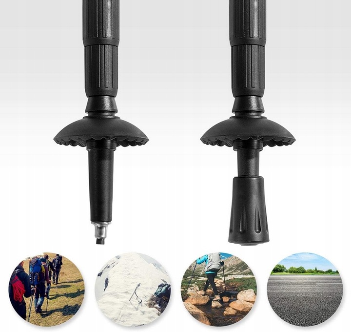 KIJE TREKKINGOWE ANTISHOCK DO CHODZENIA PO GÓRACH NORDIC WALKING KIJKI ALU