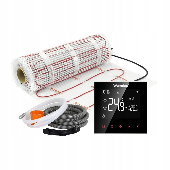 Mata grzejna grzewcza pod płytki zestaw 170W/m2 Warmtec DS2-10/SRT20W 1m2