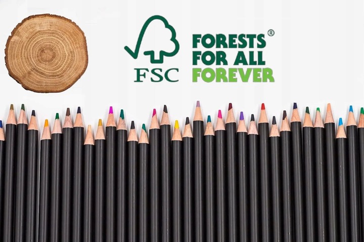 KREDKI OŁÓWKOWE PROFESJONALNE MIĘKKIE DO RYSOWANIA ZESTAW KREDEK 46 W ETUI