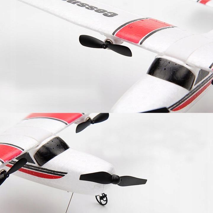 SAMOLOT ZDALNIE STEROWANY LATAJĄCY SZYBOWIEC RC MODEL CESSNA 182 PILOT 2,4