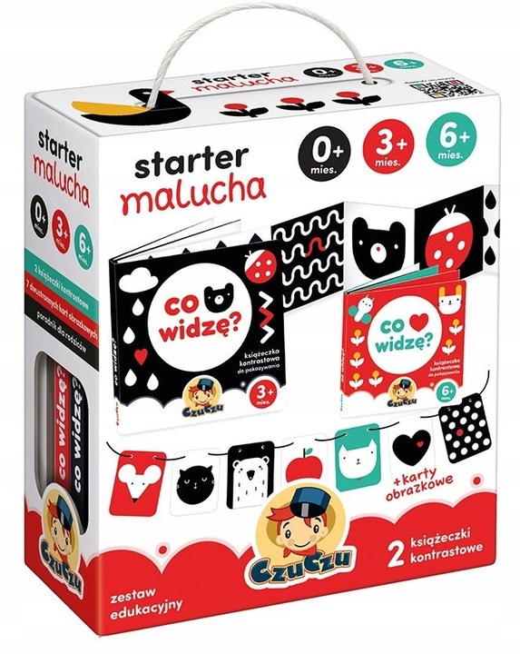 CzuCzu Starter Malucha Co Widzę Karty Kontrastowe 0-3-6 mies. 62312