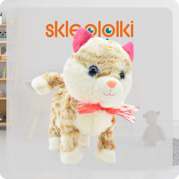 KOTEK INTERAKTYWNY NA SMYCZY MIAUCZY CHODZI GRA DLA DZIECKA NA PREZENT