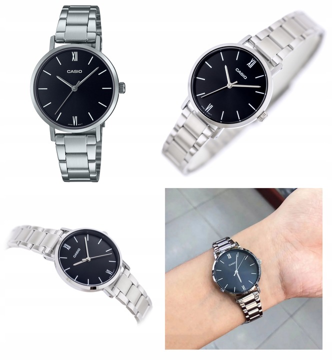 ZEGAREK DAMSKI CASIO LTP-VT02 złoty bransoletka + BOX +GRAWER