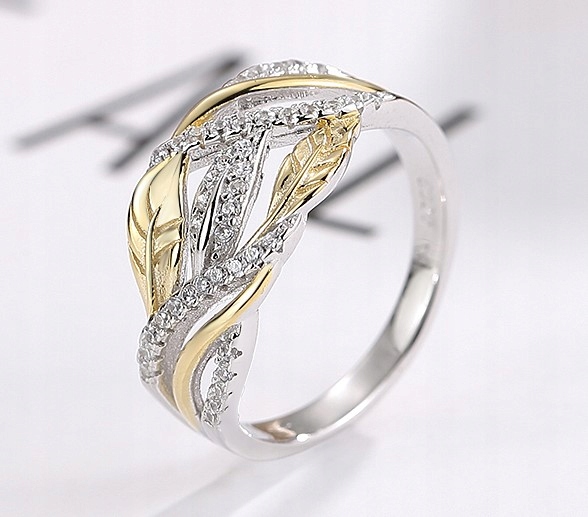 Srebrny Pierścionek RODOWANY SREBRO 925 PREZENT