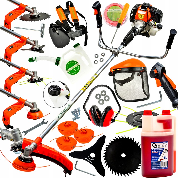 KOSA SPALINOWA KOSIARKA PODKASZARKA JOHN WYKASZARKA Z ZESTAWEM XXL