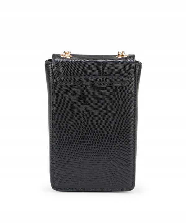 Mini Mała Torebka Damska Listonoszka Z Łańcuszkiem PUCCINI Czarna BML059T-1