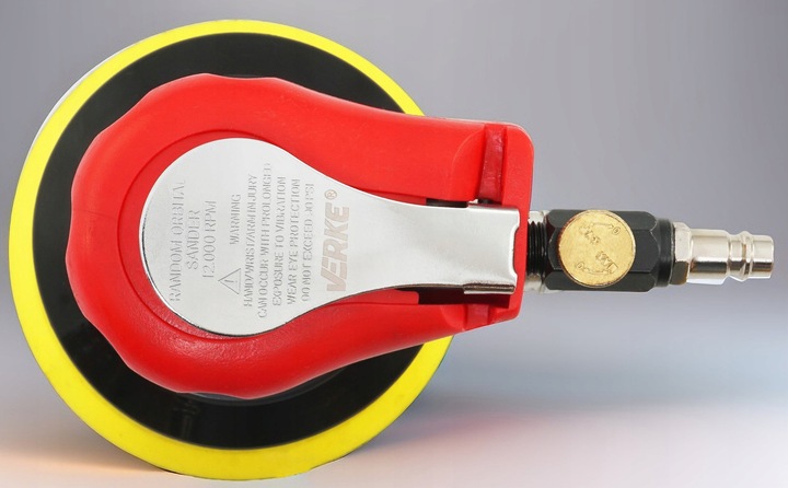 SZLIFIERKA OSCYLACYJNA PNEUMATYCZNA MIMOŚRODOWA DREWNA METALU 125mm 2,5mm