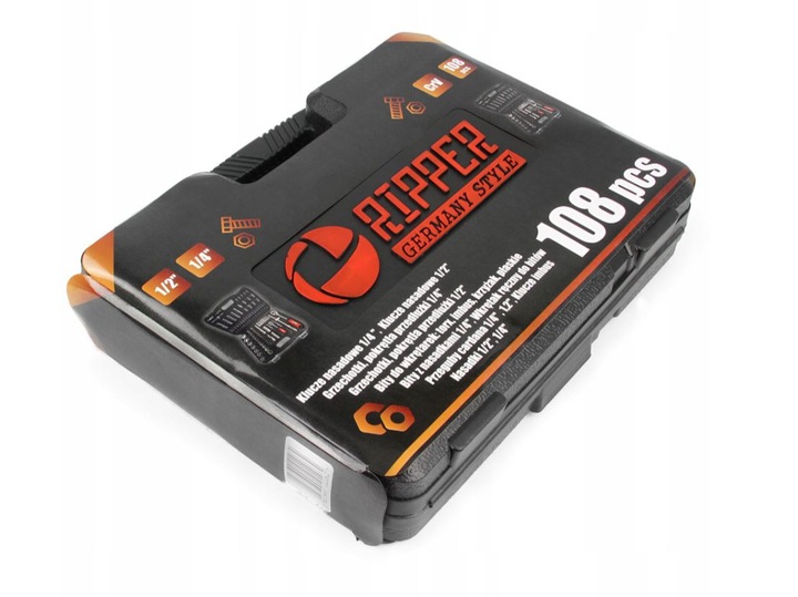 ZESTAW KLUCZY NASADOWYCH KLUCZE NASADOWE TORX 108