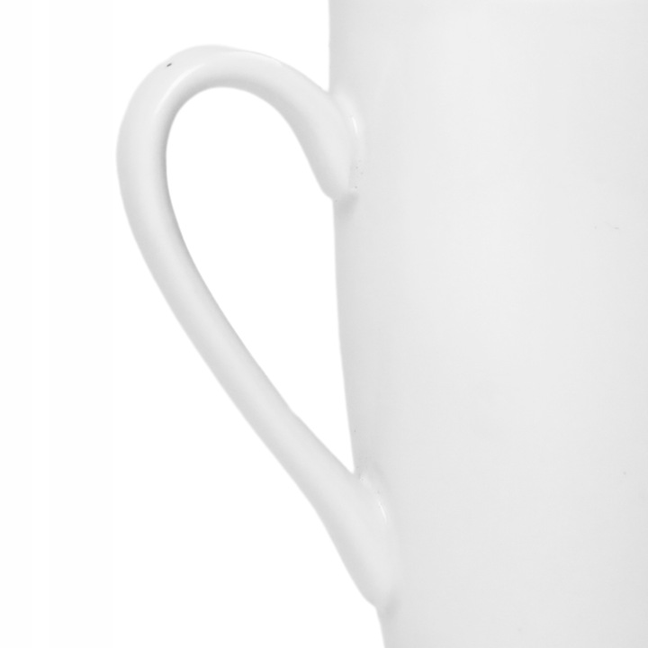 9x KUBEK PORCELANOWY BIAŁY 300ml do KAWY HERBATY NAPOJÓW KUBEK z UCHEM