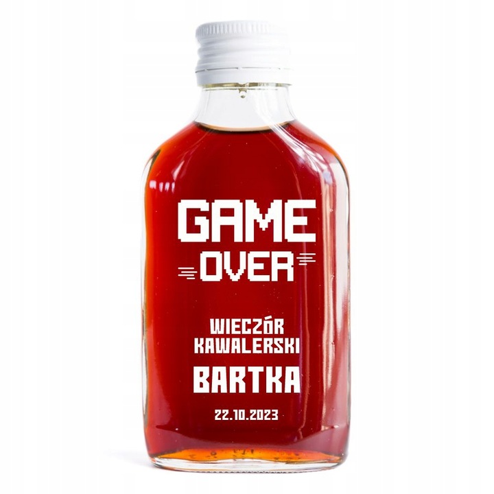 BUTELECZKA 100ml na wieczór kawalerski -WZÓR 601