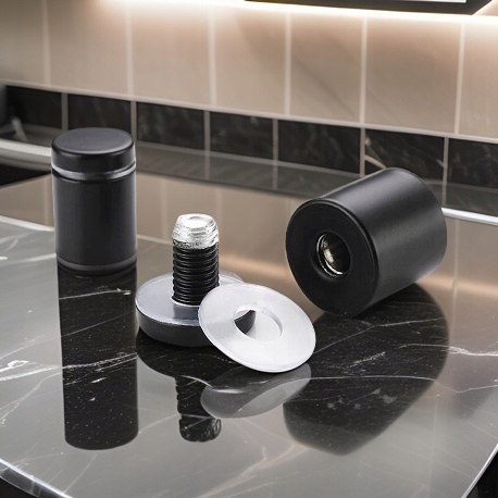 NUMER NA DOM TABLICZKA ADRESOWA Z NUMEREM DOMU 32x21 cm Złota + DYSTANSE