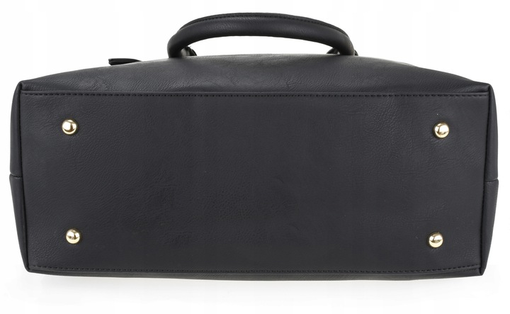 Torebka Damska 3 Komory Listonoszka A4 Czarna torebka skóra ekologiczna