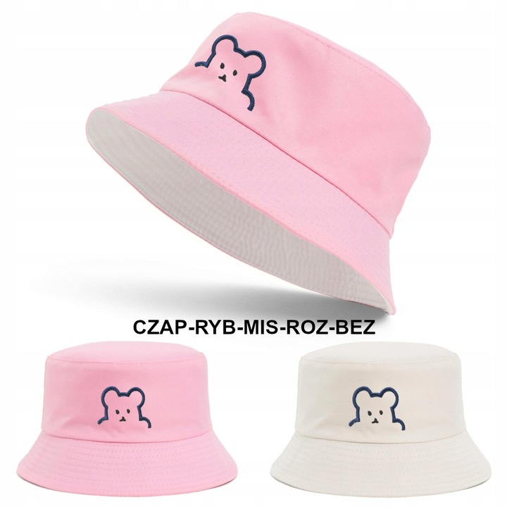 Kapelusz Dzieci Rybacki Bucket Hat Lato Dwustronny