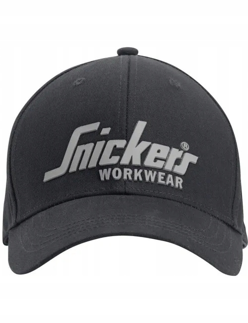 Czapka z daszkiem męska do pracy bejsbolówka Snickers 9041 truckerka czarna