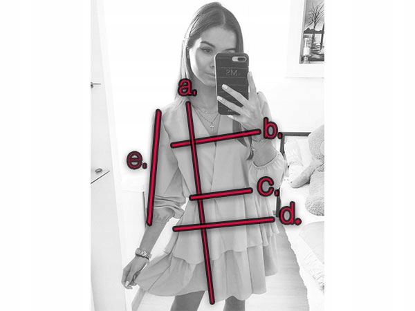 SUKIENKA ROZKLOSZOWANA KOPERTOWY DEKOLT CZERŃ