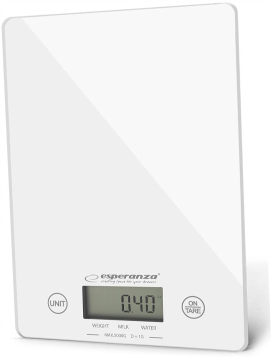 ESPERANZA Nowoczesna Waga Kuchenna Precyzyjna LCD Funkcja Tary 1g - 5kg