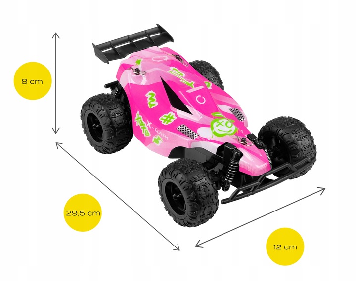 Samochód Auto RC RESORAK WYŚCIGÓWKA ZDALNIE STEROWANY 25km/h 2 KOLORY