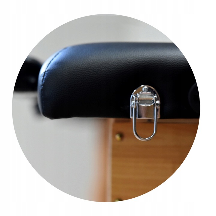 Stół Łóżko Masażu Składany Przenośny Drewniany 3- Segmentowy Leżanka