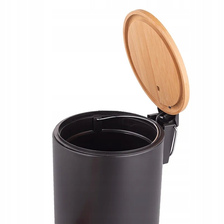 Zestaw akcesoriów łazienkowych kosz i szczotka do WC Altom Design czarny