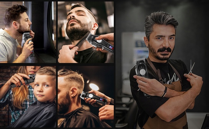 Profesjonalna Maszynka do Strzyzenia Wlosow Zestaw