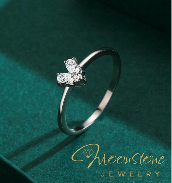 Srebrny pierścionek zaręczynowy z sercem cyrkonie srebro 925 + PUDEŁKO |14