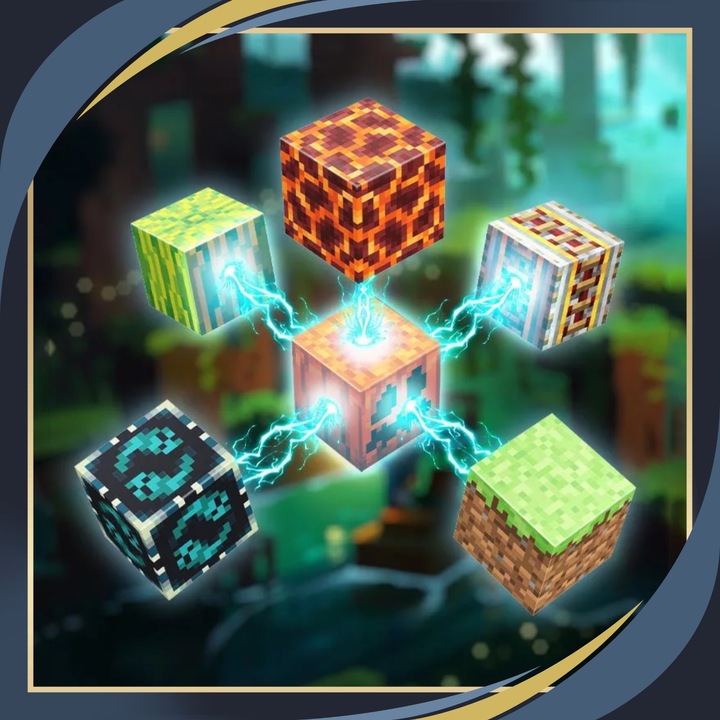 KLOCKI MAGNETYCZNE Sześciany Piksele Dla dzieci 200 KLOCKÓW + 2 LUDZIKI