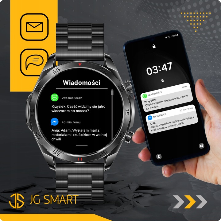 SMARTWATCH MĘSKI ZEGAREK EKG FUNKCJA POMIARU CUKRU AMOLED CIŚNIENIE ROZMOWY