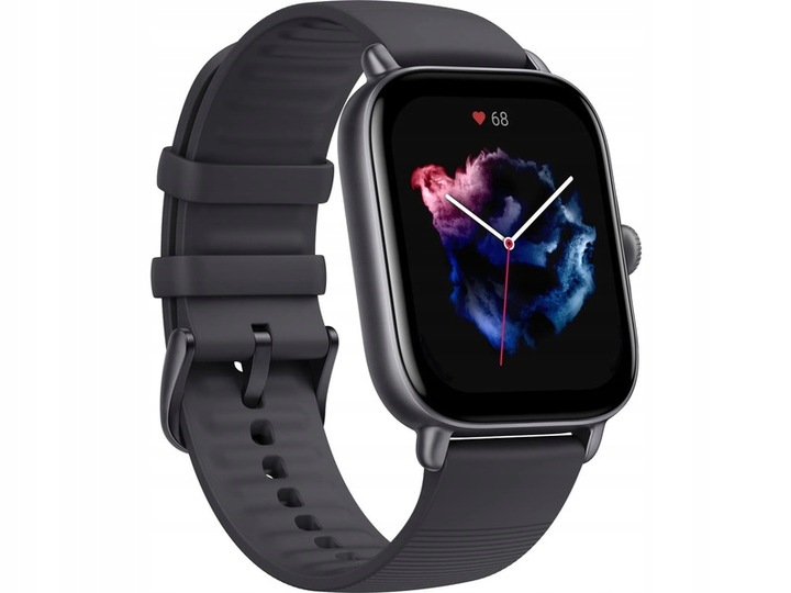 Czarny Smartwatch AMAZFIT GTS 3