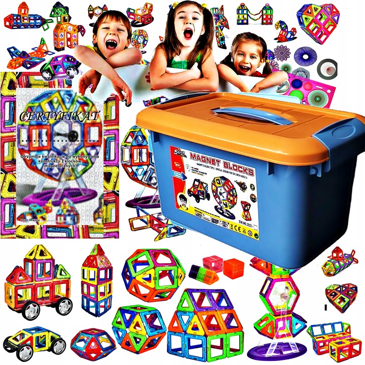 Klocki Magnetyczne – Buduj Zamki, Pojazdy I Wymyślne Konstrukcje!
