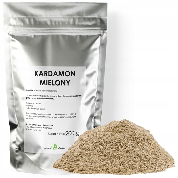 KARDAMON MIELONY aromatyczny kardamon mielony 200g