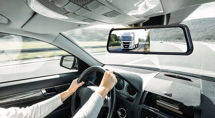 KAMERA SAMOCHODOWA WIDEO REJESTRATOR JAZDY W LUSTERKU WIDEOREJESTRATOR M PL