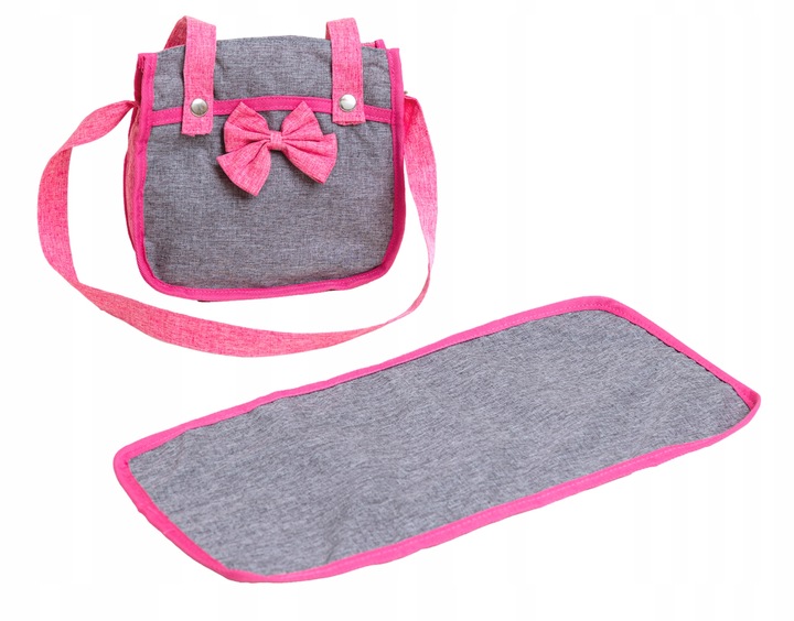 WÓZEK DLA LALEK 3w1 Spacerowy Głeboki Nosidło Torba Przewijak DORIS