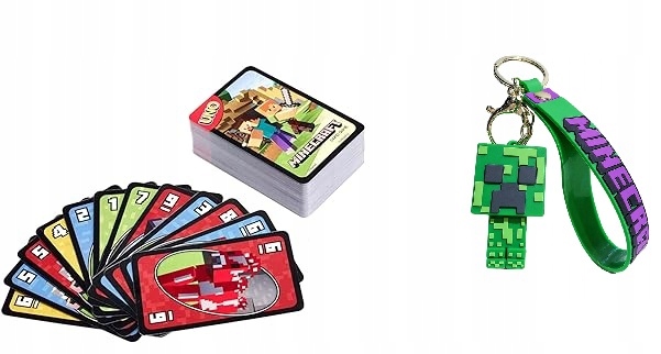 BRELOK MINECRAFT + UNO MINECRAFT KARTY 112