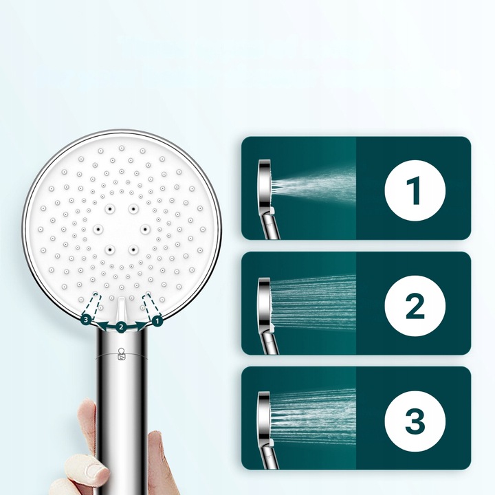 Słuchawka prysznicowa chrom z filtrem PHILIPS AWP1516CH, filtr prysznicowy