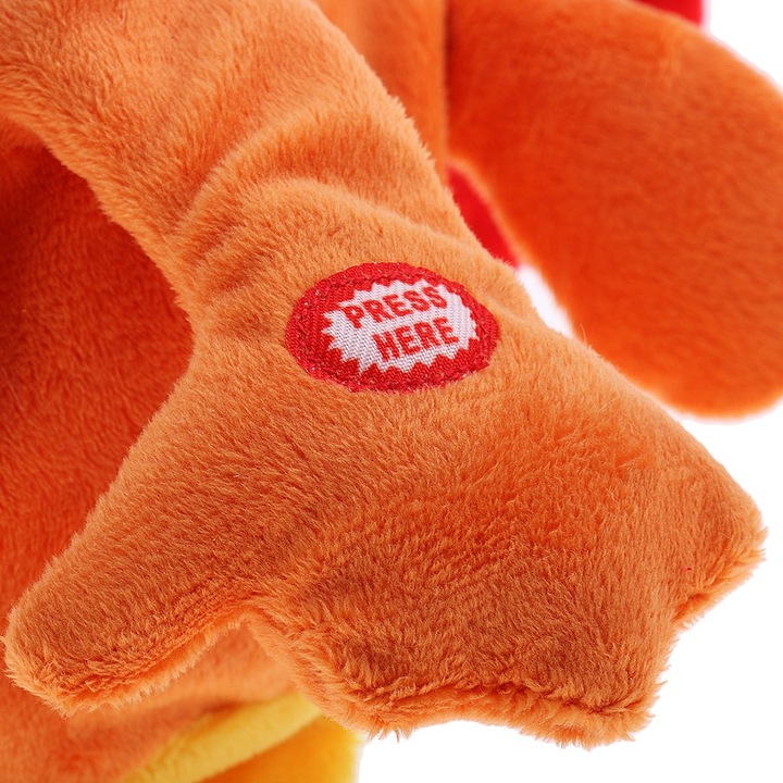 ŚPIEWAJĄCY KOGUT MASKOTKA TAŃCZĄCY PLUSZAK KURCZAK INTERAKTYWNY TAŃCZY GRA