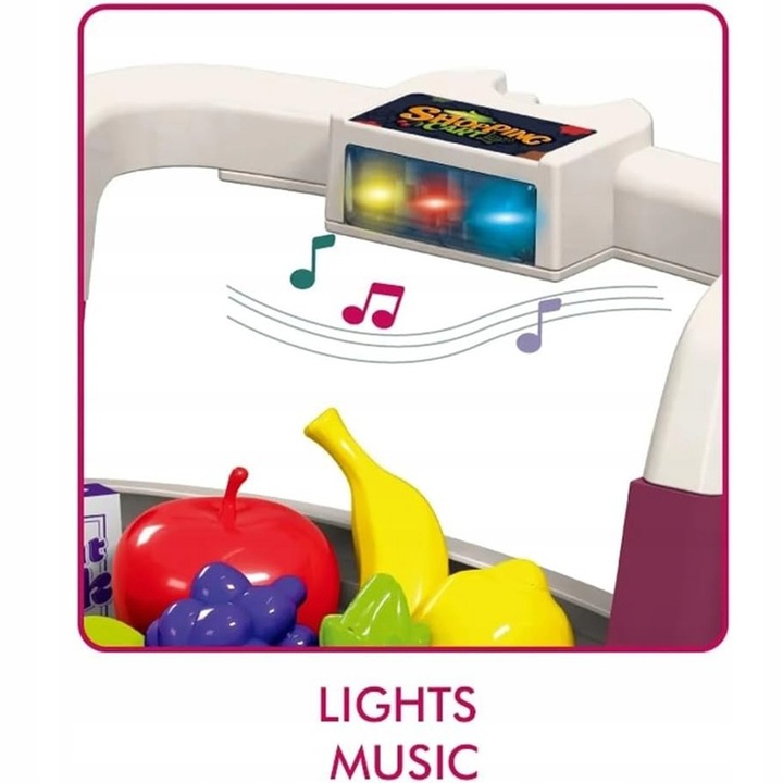 Wózek Sklepowy Dla Dzieci KOSZYK Zakupowy Supermarket KASA AKCESORIA MATADI