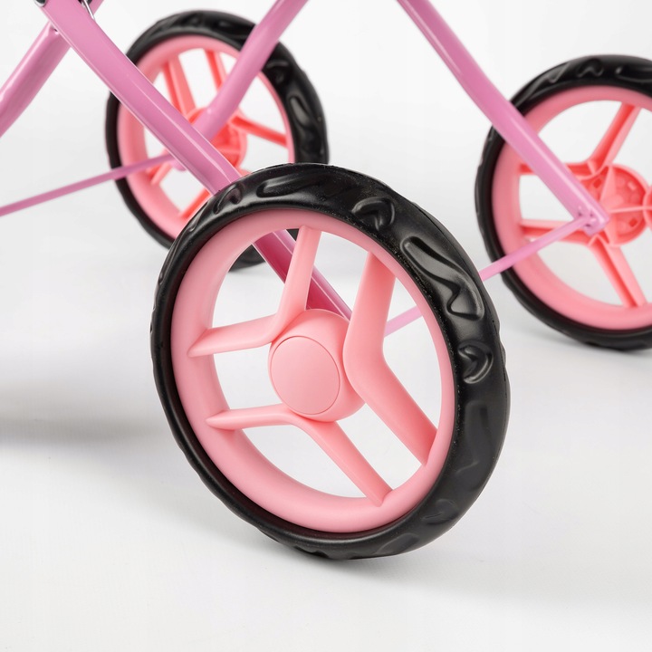 KINDERPLAY WÓZEK DLA LALEK GŁĘBOKI GONDOLA SKŁADANY DASZEK MIĘKKIE KOŁA