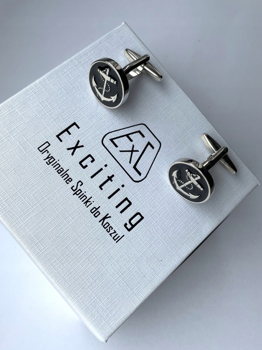 Spinki do mankietów koszuli EXC pozłacane Gwiazda Merc Mercedes Benz AMG SL