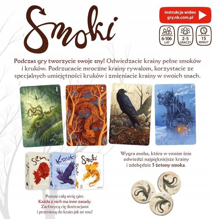 Gra karciana NASZA KSIĘGARNIA Smoki