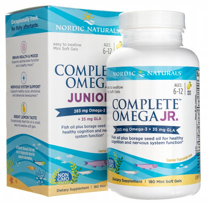 Nordic Naturals Complete Omega Junior 180 kapsułek